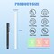 Hot Glue Sticks, Mini Size, 6" Long x .27" Diameter, 50 Count, Clear, for Kids Adults DIY Art Craft Gluing Repairing Sealing Festival Home Decoration
